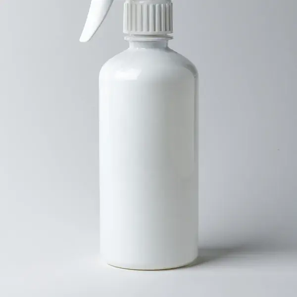 White spray bottle of shoe waterproofing spray